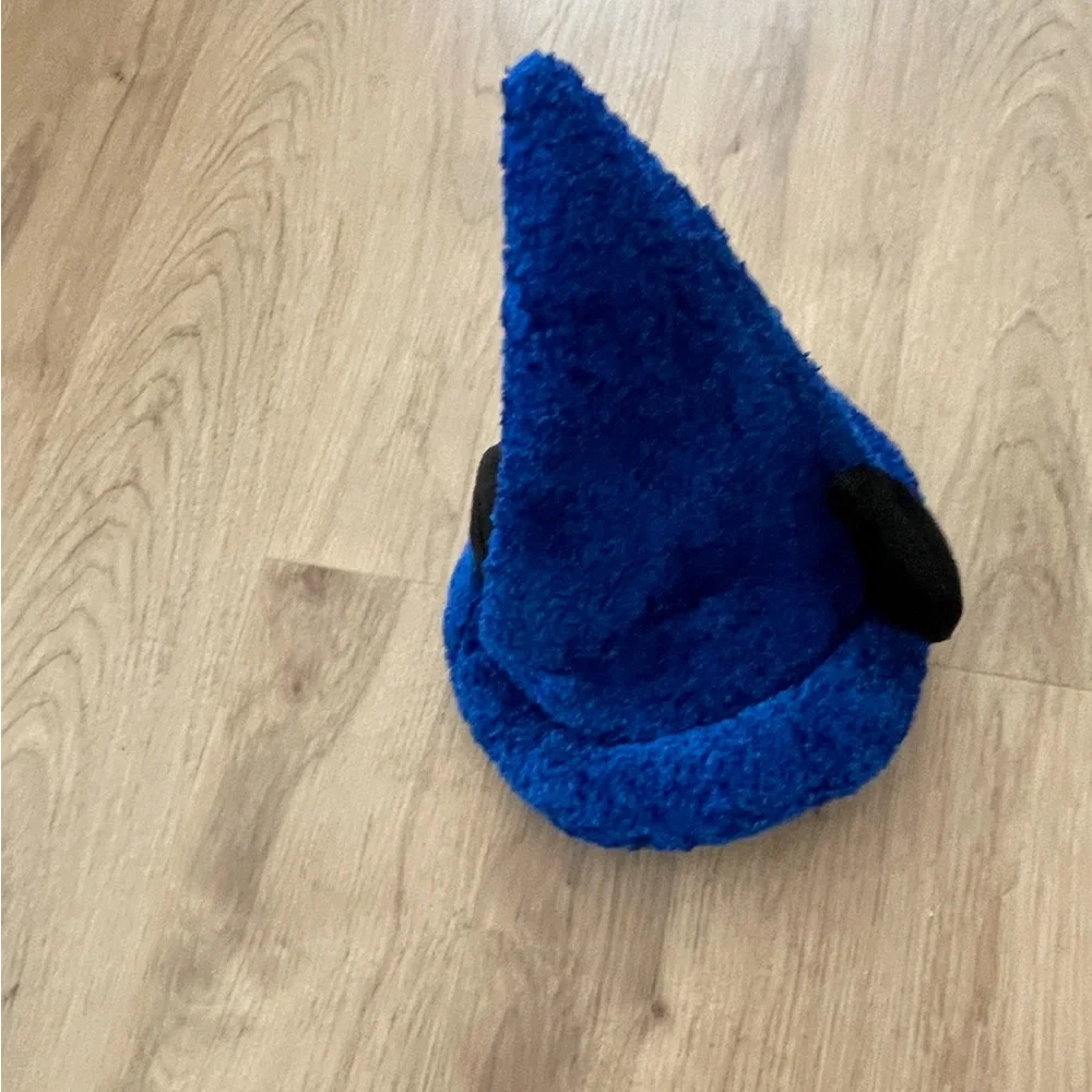 Disney Parks vintage wizard mickey mouse ears hat Sherpa blue youth sized